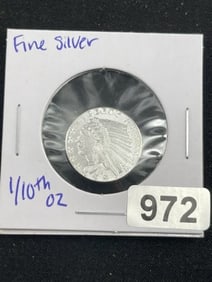 1/10th Fine Silver Coin