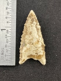 Dalton Indian Artifact Arrowhead