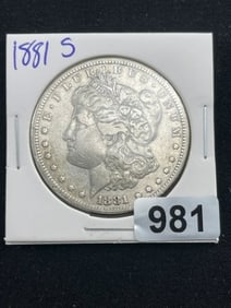 1881 S Morgan Silver Dollar Coin