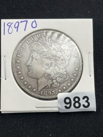 1897 O Morgan Silver Dollar Coin