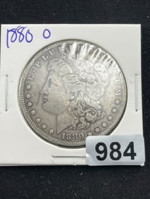 1880 O Morgan Silver Dollar Coin