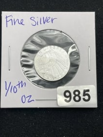 1/10th Fine Silver Coin