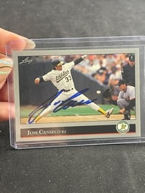 Jose Canseco Hand Signed Authentic Autograph