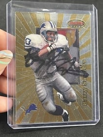 Barry Sanders Hand Signed Authentic Autograph