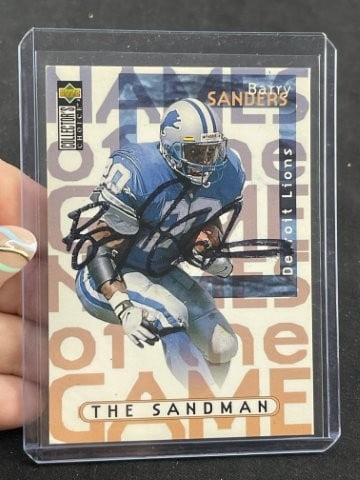 Barry Sanders Hand Signed Authentic Autograph (1 of 2)