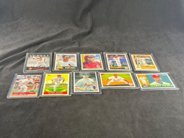 10 Albert Pujols Baseball Cards (1 of 4)