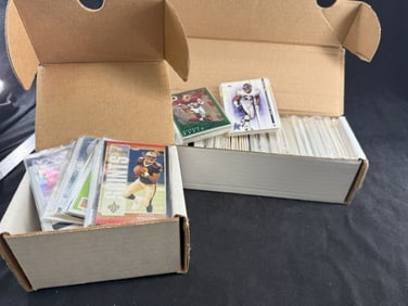 2 Boxes of Assorted Football Cards lots of Star Players