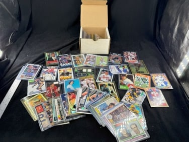 Assorted Baseball, Basketball, & Football Cards autographs & relic cards