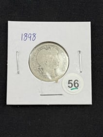 1898 Barber Quarter Coin