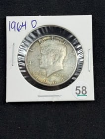 1964 D Kennedy Half Dollar Coin