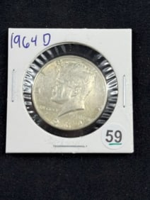 1964 D Kennedy Half Dollar Coin