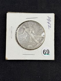 1942 Walking Liberty Half Dollar Coin