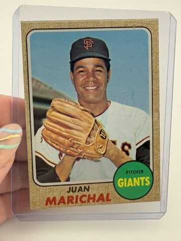 1968 Topps Juan Marichal Baseball Card (1 of 2)