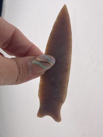 4" Dalton from Texas Indian Artifact Arrowhead (1 of 5)