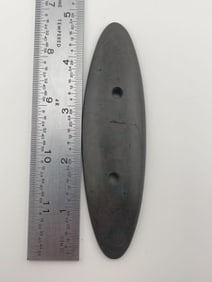 Gorget broken & glued Indian Artifact Arrowhead