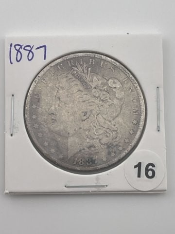 1887 Morgan Silver Dollar Coin (1 of 2)