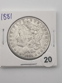 1881 Morgan Silver Dollar Coin