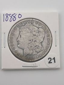 1888 O Morgan Silver Dollar Coin