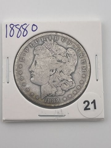 1888 O Morgan Silver Dollar Coin (1 of 2)