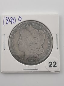 1890 O Morgan Silver Dollar Coin