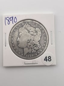 1890 Morgan Silver Dollar Coin