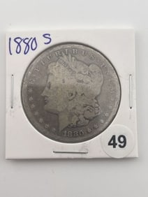 1880 S Morgan Silver Dollar Coin