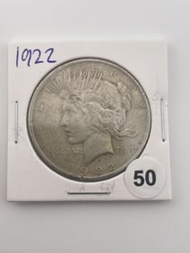 1922 Peace Silver Dollar Coin