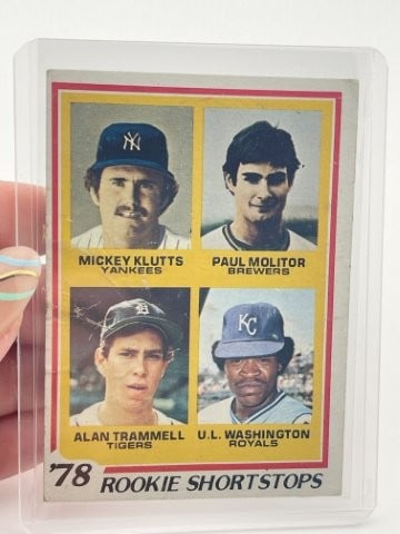 1978 Rookie Shortstops Baseball Card (1 of 2)
