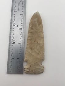 4 & 1/8" Hickory Ridge from Missouri Indian Artifact Arrowhead