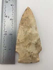 3 & 3/4" Hardin Indian Artifact Arrowhead