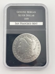 1899 Genuine Morgan Silver Dollar Coin San Francisco Mint