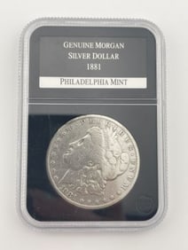 1881 Genuine Morgan Silver Dollar Coin Philadelphia Mint