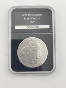 1879 Genuine Morgan Silver Dollar Coin 90% Silver