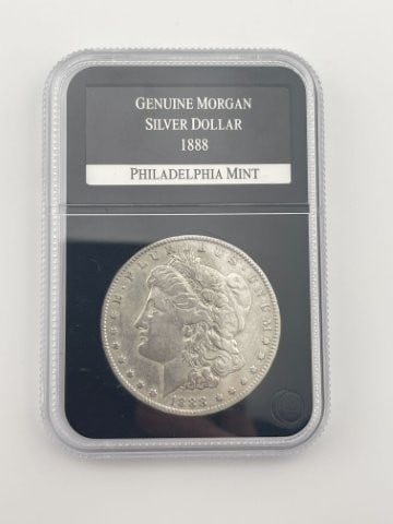 1888 Genuine Morgan Silver Dollar Coin Philadelphia Mint (1 of 2)