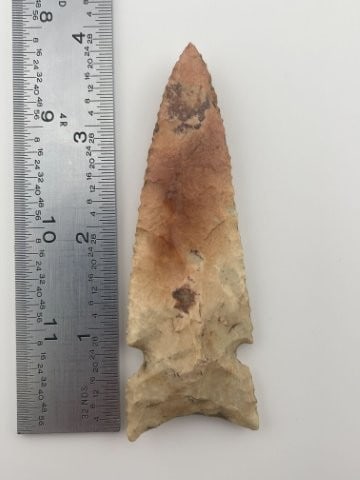 3 & 7/8" Graham Cave from Iowa Indian Artifact Arrowhead (1 of 3)