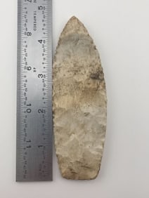 4 & 5/8" Agate Basin Indian Artifact Arrowhead