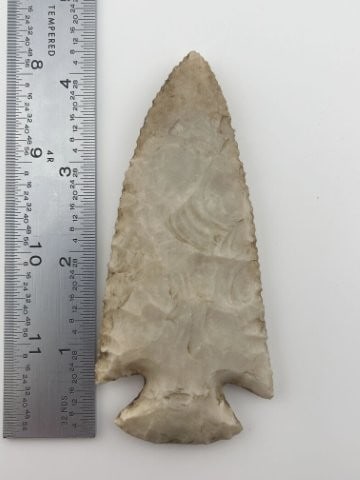 4 & 1/4" Dovetail from Missouri Indian Artifact Arrowhead (1 of 3)