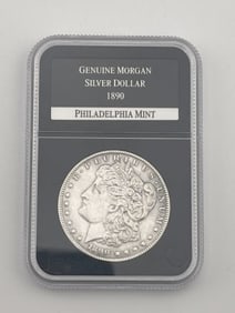 1890 Genuine Morgan Silver Dollar Coin Philadelphia Mint