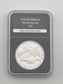 1897 Genuine Morgan Silver Dollar Coin Philadelphia Mint