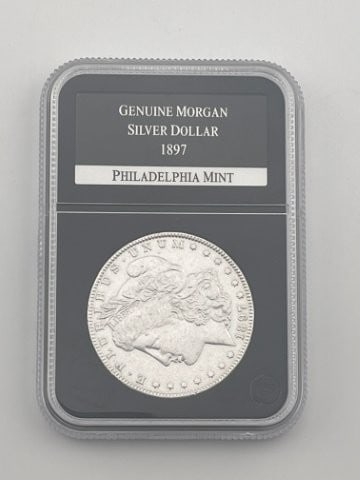 1897 Genuine Morgan Silver Dollar Coin Philadelphia Mint (1 of 2)