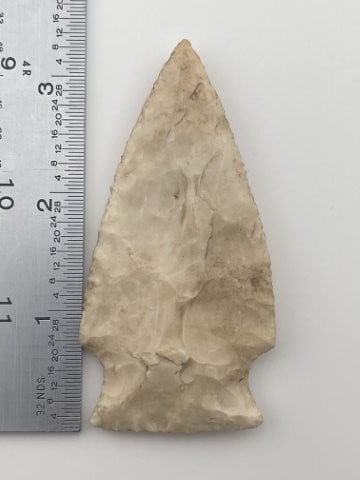 3 & 1/4" Side Notch from Illinois Indian Artifact Arrowhead (1 of 3)