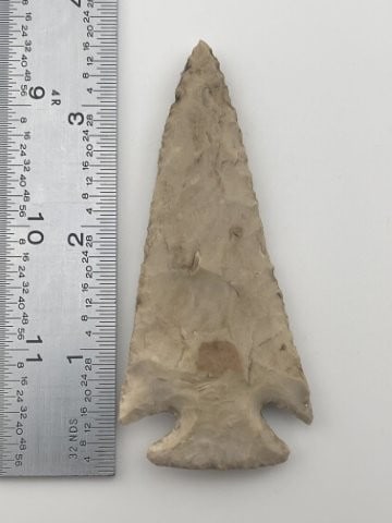3 & 1/2" Apple Creek Indian Artifact Arrowhead (1 of 3)