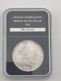 1881 Genuine Morgan Silver Dollar Coin 90% Silver