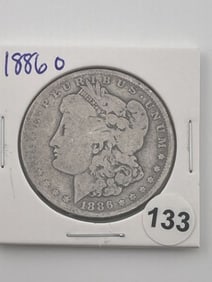 1886 O Morgan Silver Dollar Coin