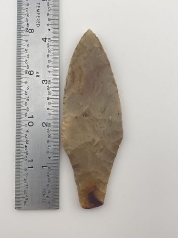 4 & 1/8" Hellgap Indian Artifact Arrowhead (1 of 3)