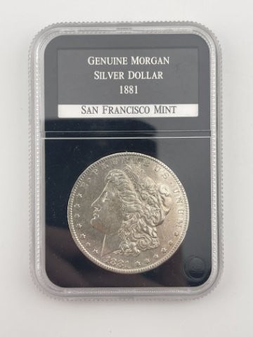 1881 Genuine Morgan Silver Dollar Coin San Francisco Mint (1 of 2)