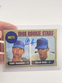 Nolan Ryan Hand Signed Authentic Autograph Baseball Card