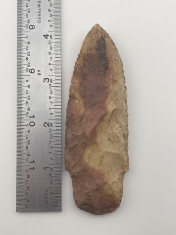 4 & 1/4" Scottsbluff Indian Artifact Arrowhead (1 of 3)