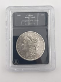 1891 Morgan Silver Dollar Coin