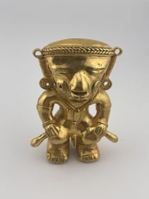 Tumbaga Tairona Gold Figurine UNKNOWN MATERIAL
